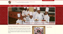 Desktop Screenshot of goahospitalitycollege.com